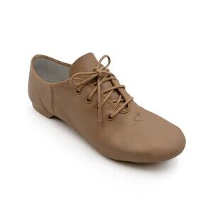 NEW‎ Capezio Women's Size 6.5 M Split Sole Caramel Techno-Jazz Oxford Shoes EJ1